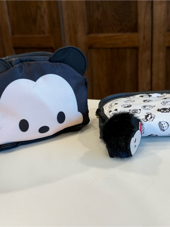 Disney Other - Disney Mickey Mouse Black and White Tsum Tsum Cosmetic Pouches
